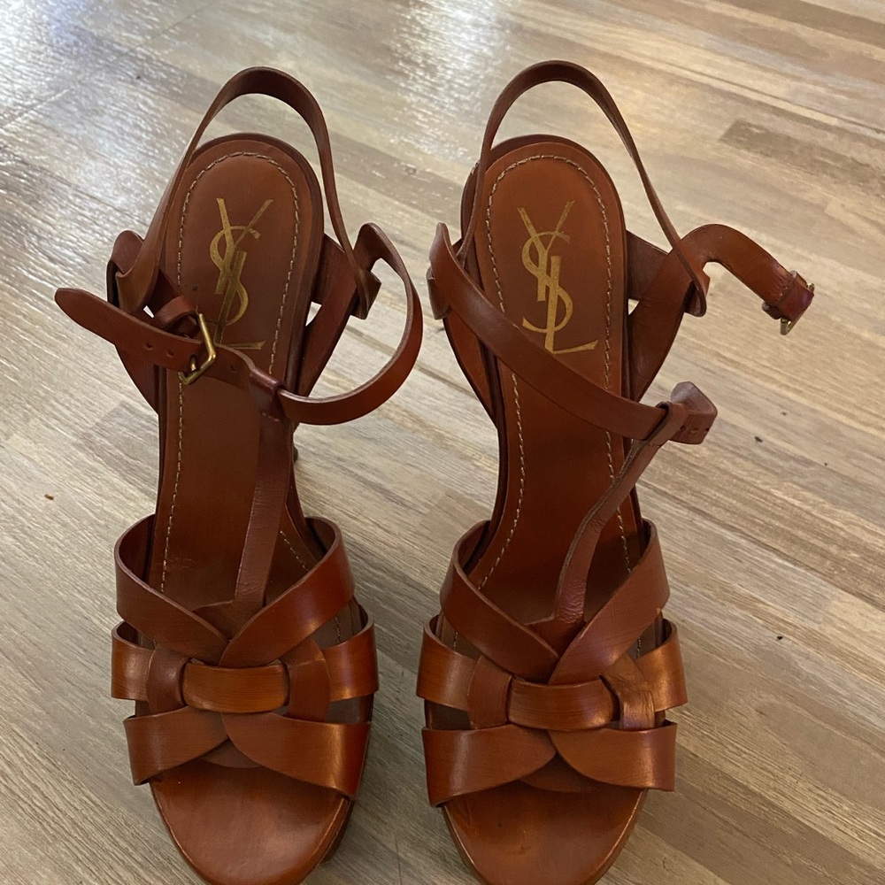 Ysl tribute platform sandal